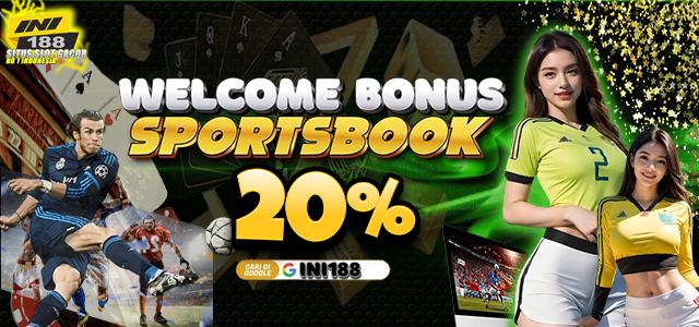 WELCOME SPORTSBOOK 20%